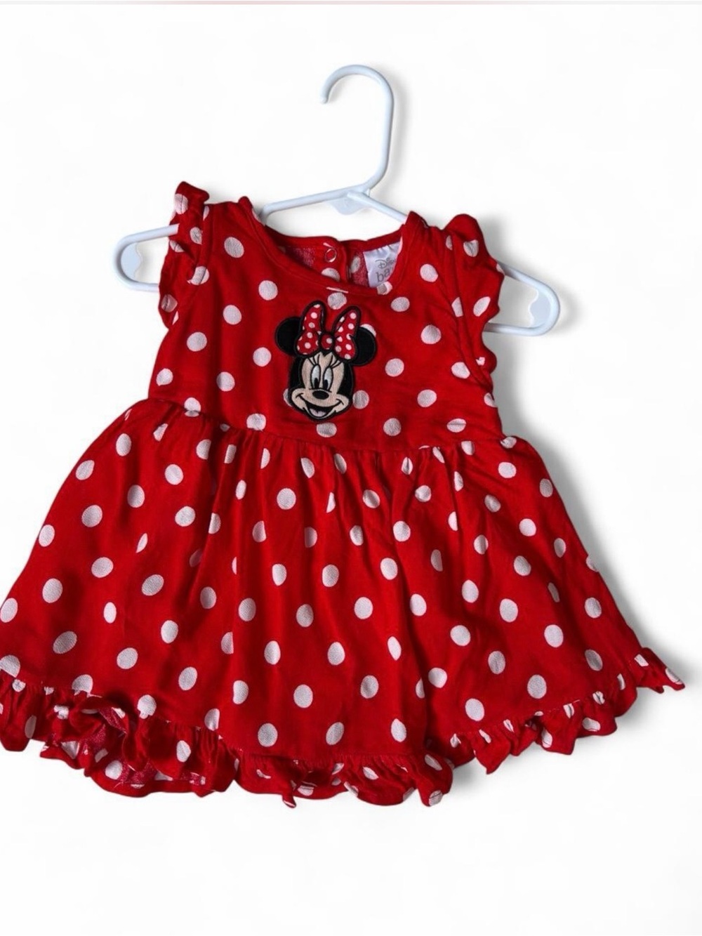 Vintage Disney Minnie Mouse Red and White Polka Dot bodysuit Dress